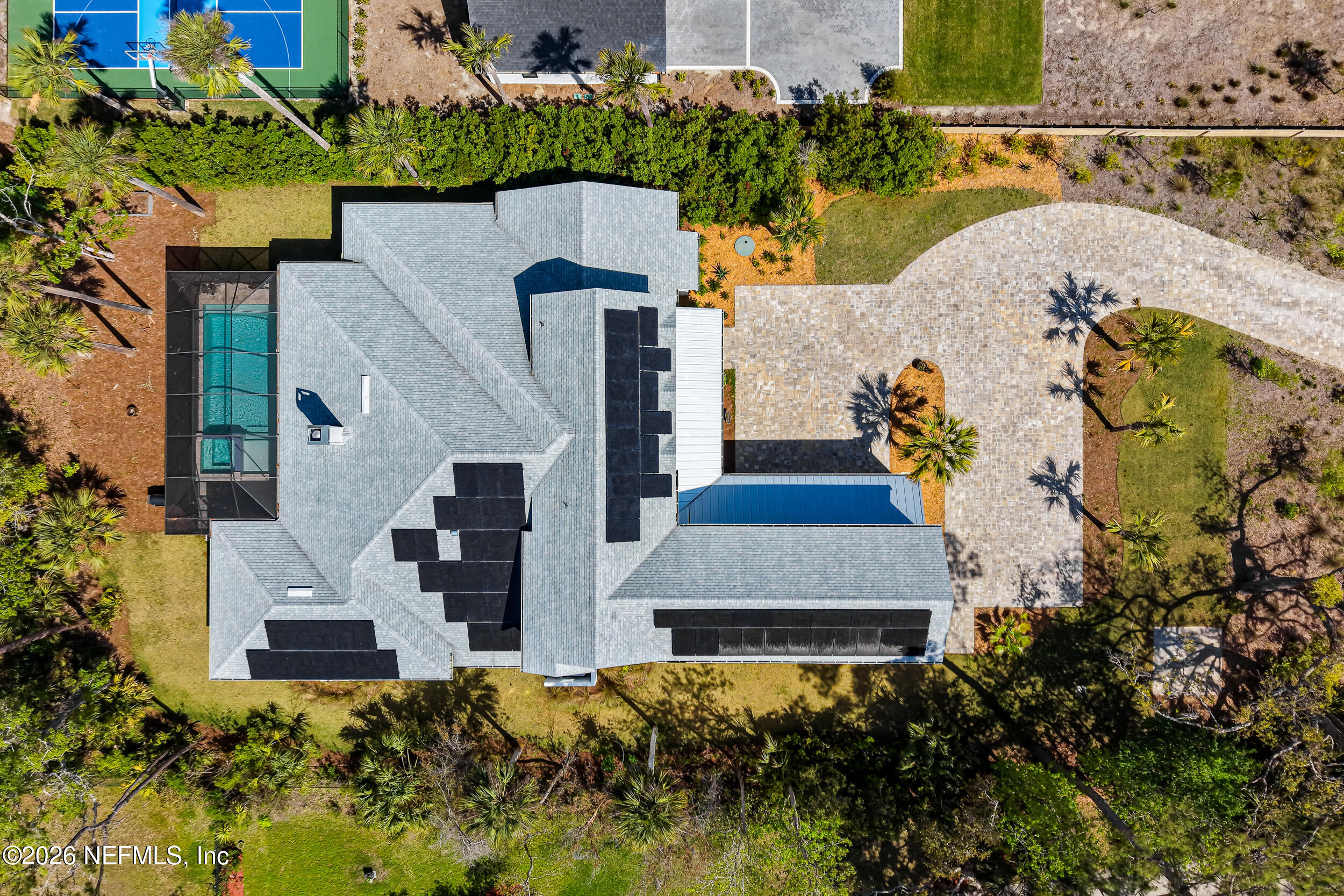 4640 Palm Vly Road Ponte Vedra Beach, FL 32082 - Photo 65 of 72 an aerial view of a house with a yard and large tree