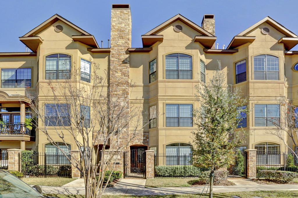 a front view of a residential houses