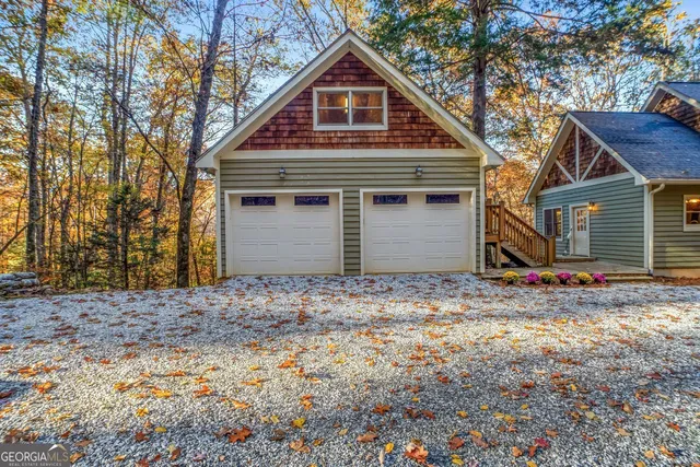 a view of a balcony with wooden floor