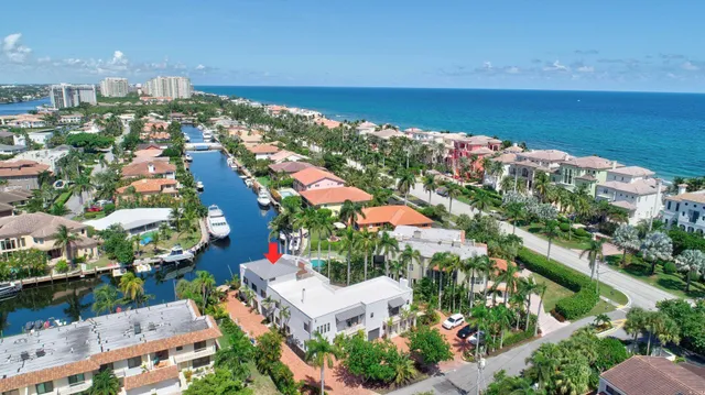 an aerial view of a city