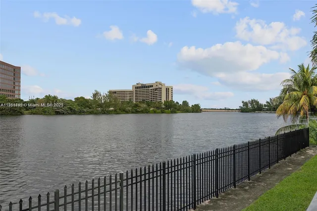a view of a balcony with an ocean