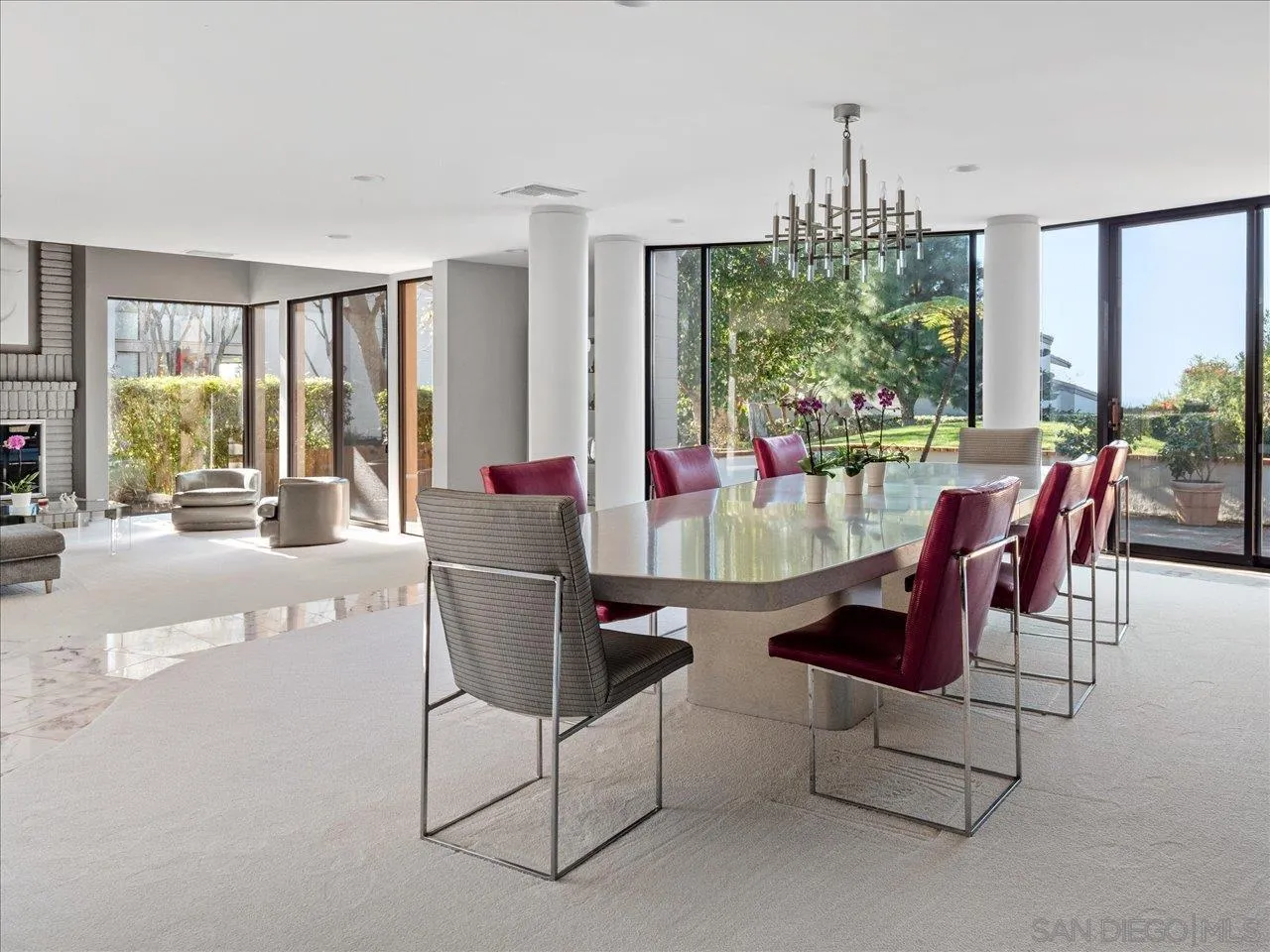 2640 Inyaha Lane La Jolla, CA 92037 - Photo 7 of 25 a view of a dining room with furniture window and outside view