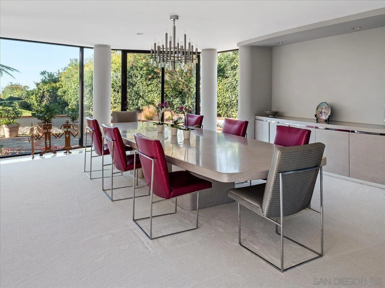 2640 Inyaha Lane La Jolla, CA 92037 - Photo 8 of 25 a view of a dining room with furniture window and outside view