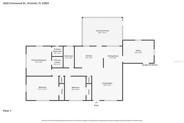 $549,000 | 3620 Clemwood Drive, Orlando, FL 32803