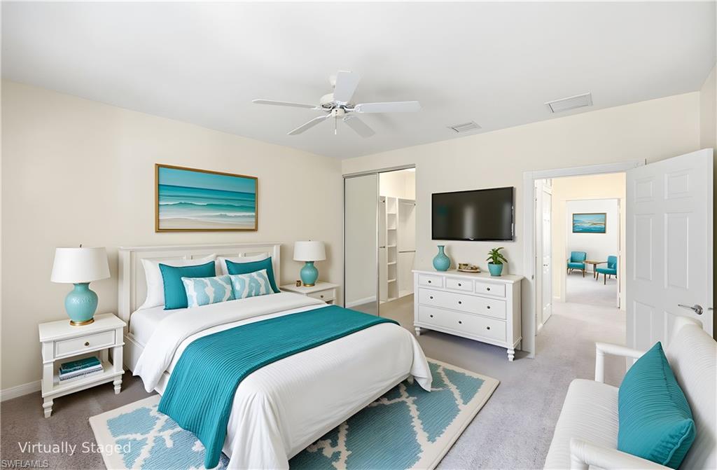 8108 Josefa Way Naples, FL 34114 - Photo 13 of 49 Virtually Staged Bedroom 3 on the second floor