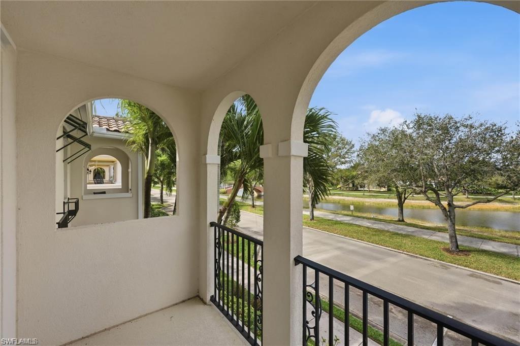 8108 Josefa Way Naples, FL 34114 - Photo 21 of 49 Balcony featuring a water view