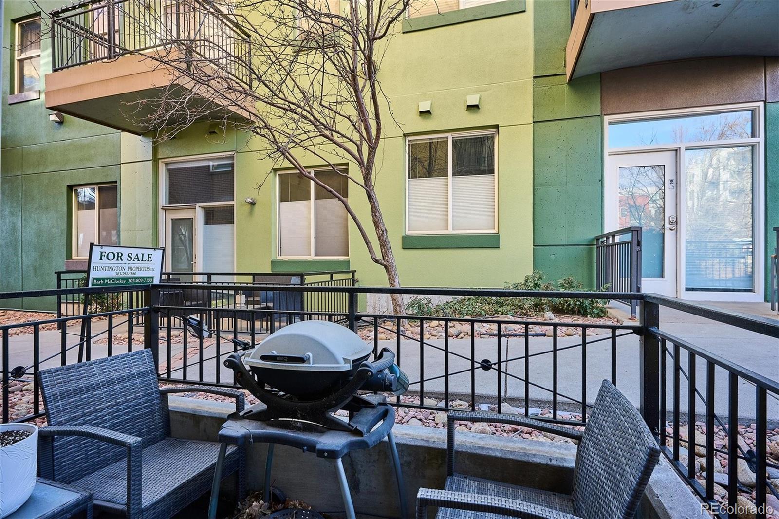 1521 Central Street, Unit 1D Denver, CO 80211 - Photo 19 of 27 a view of a balcony with chairs