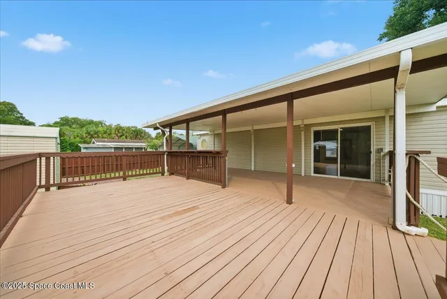 a view of outdoor space and deck