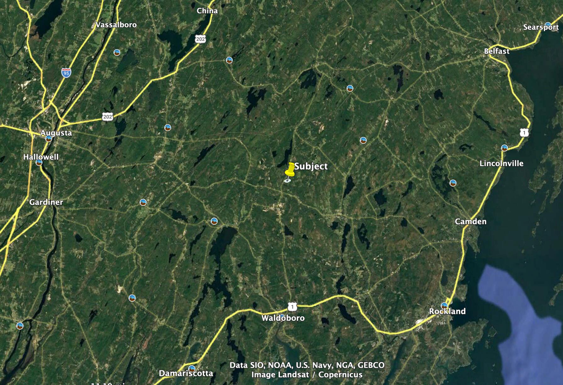 Lot 1 Waldoboro Road Washington, ME 04574 - Photo 32 of 32 aerial 3