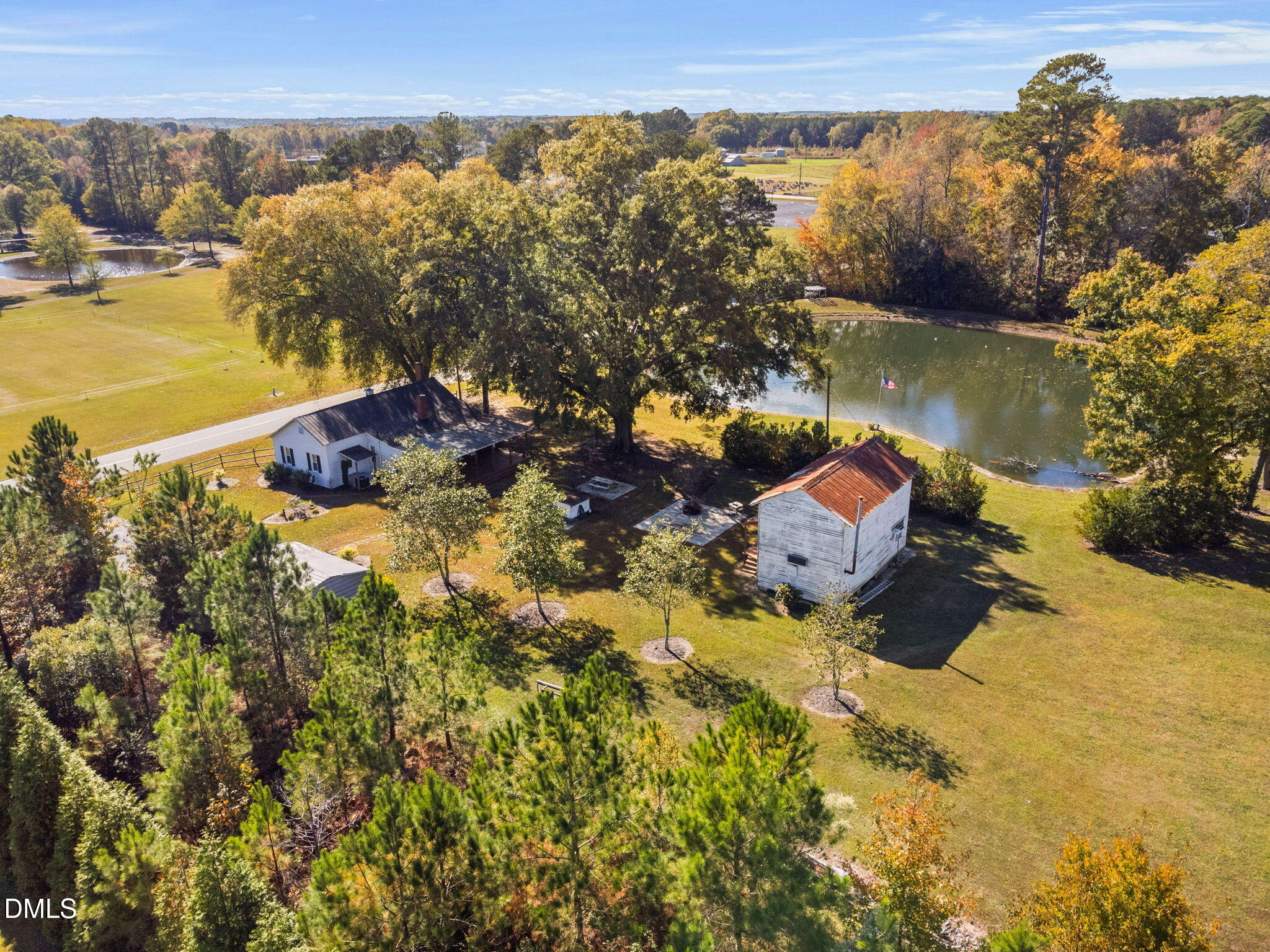 125 Branch Chapel Church Road Selma, NC 27576 - Photo 2 of 39 a aerial view of a house with a ocean view