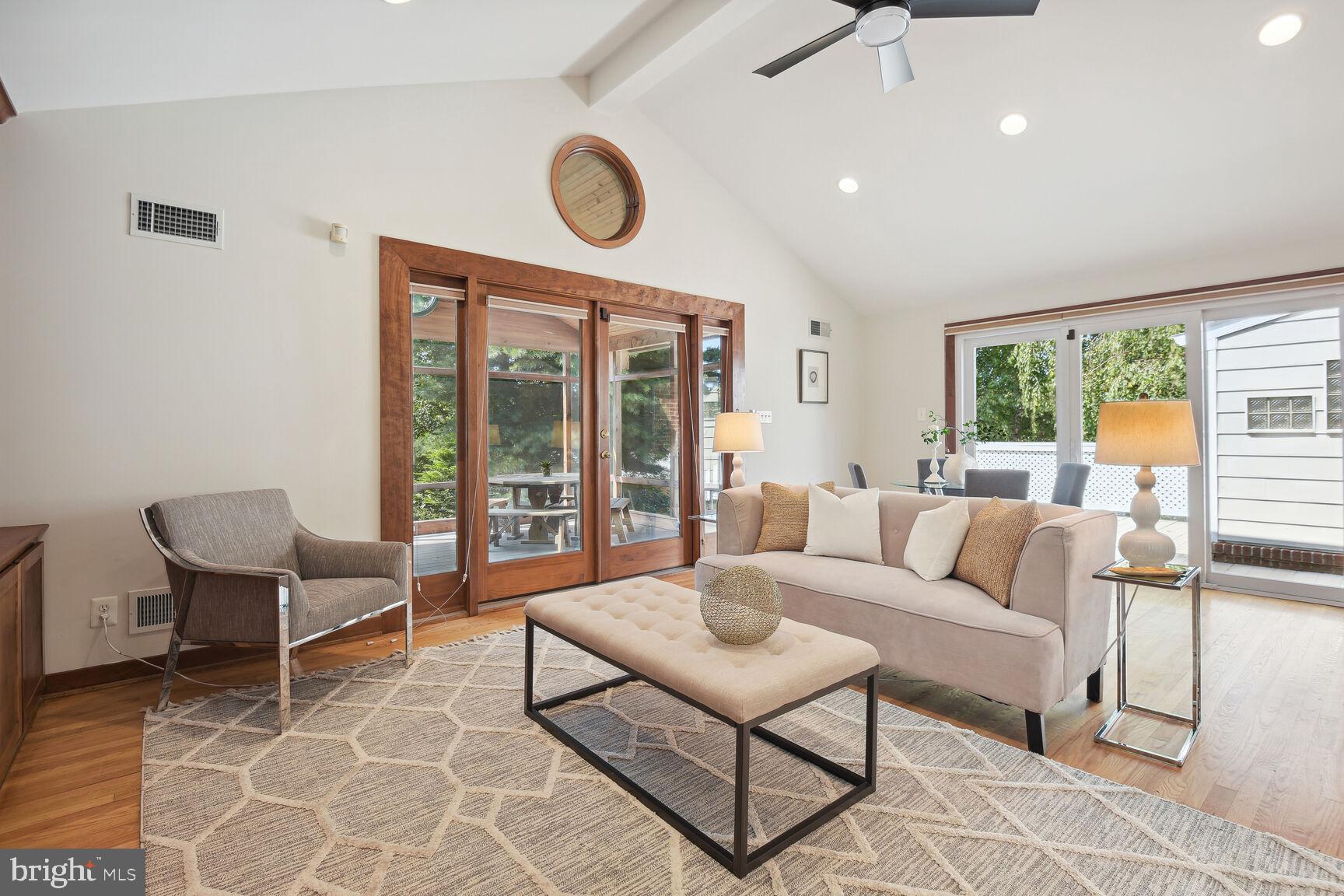 2814 Spencer Road Chevy Chase, MD 20815 - Photo 9 of 35 Family room features a cathedral ceiling.