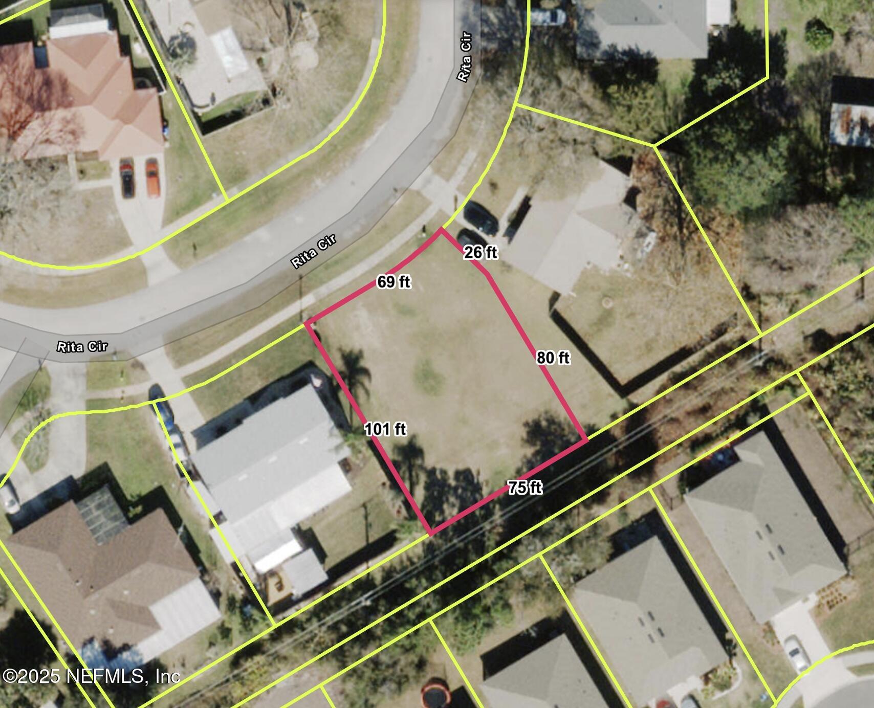 837 Rita Circle St. Augustine, FL 32086 - Photo 4 of 4 an aerial view of a house with a swimming pool