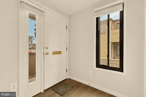 a view of an entryway door