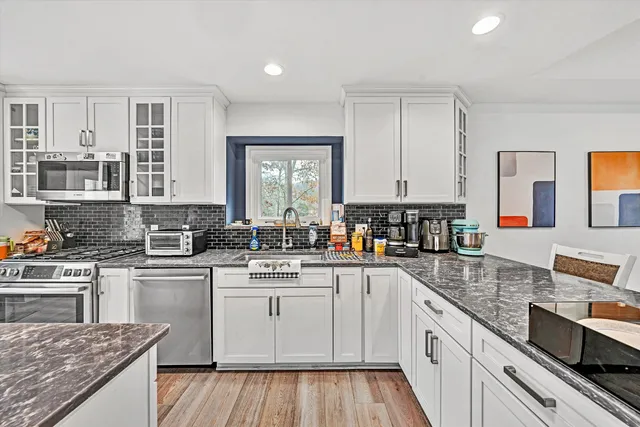 a very nice looking room with a large window