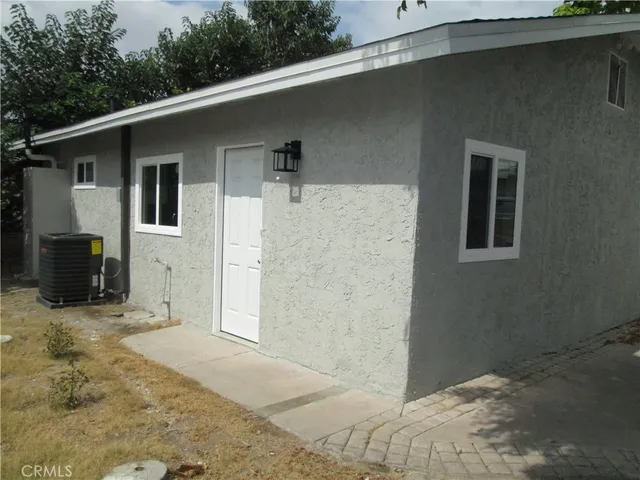 a backyard of a house