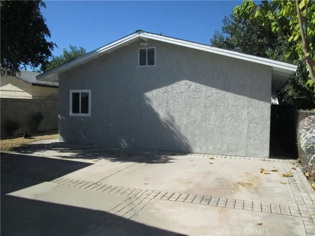 a backyard of a house