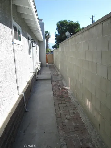 a backyard of a house