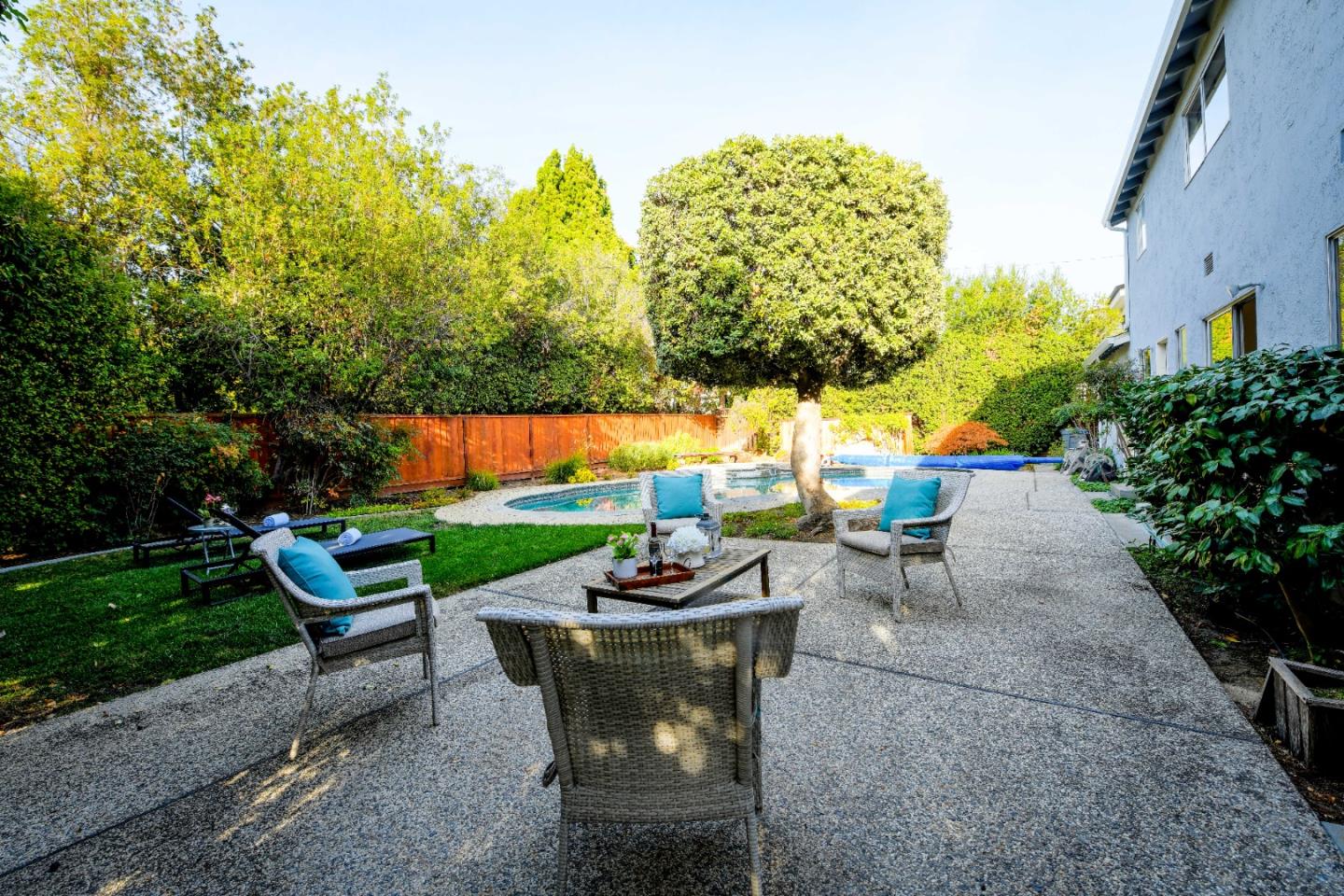 1130 Bruckner Circle Mountain View, CA 94040 - Photo 39 of 41 an outdoor sitting area with furniture and garden