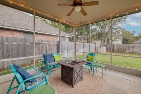 a bathroom with a double vanity sink and mirror