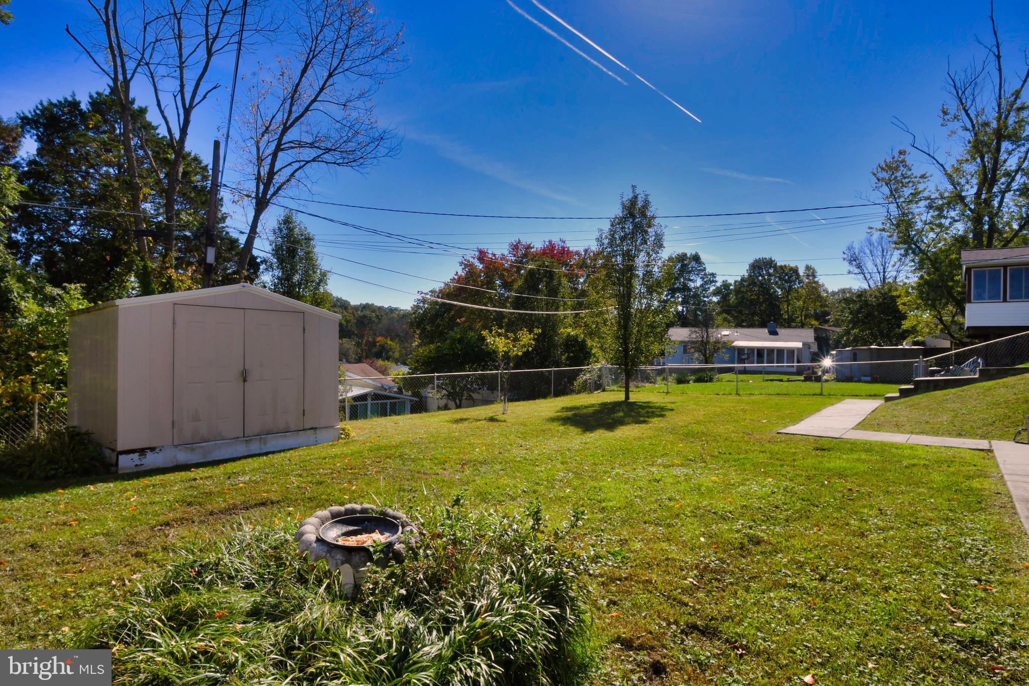 3205 Blue Hill Road Baltimore, MD 21207 - Photo 37 of 39 Fenced Yard with a Storage Shed