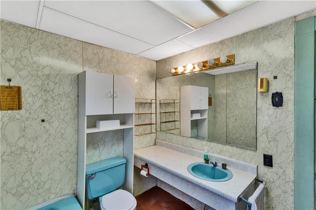 733 North Warren Avenue Apollo, PA 15613 - Photo 22 of 29 a bathroom with a sink shower and a mirror