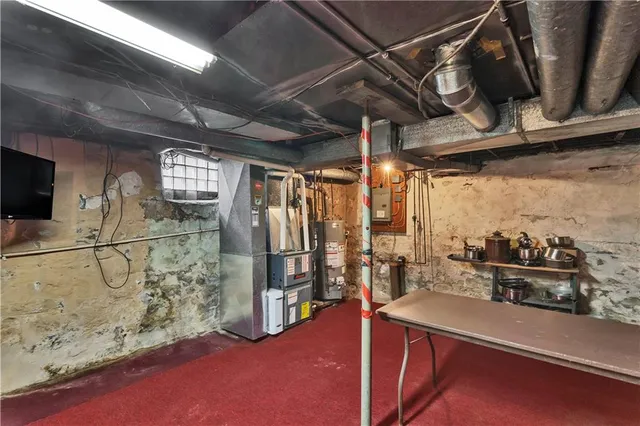 a view of storage and utility room