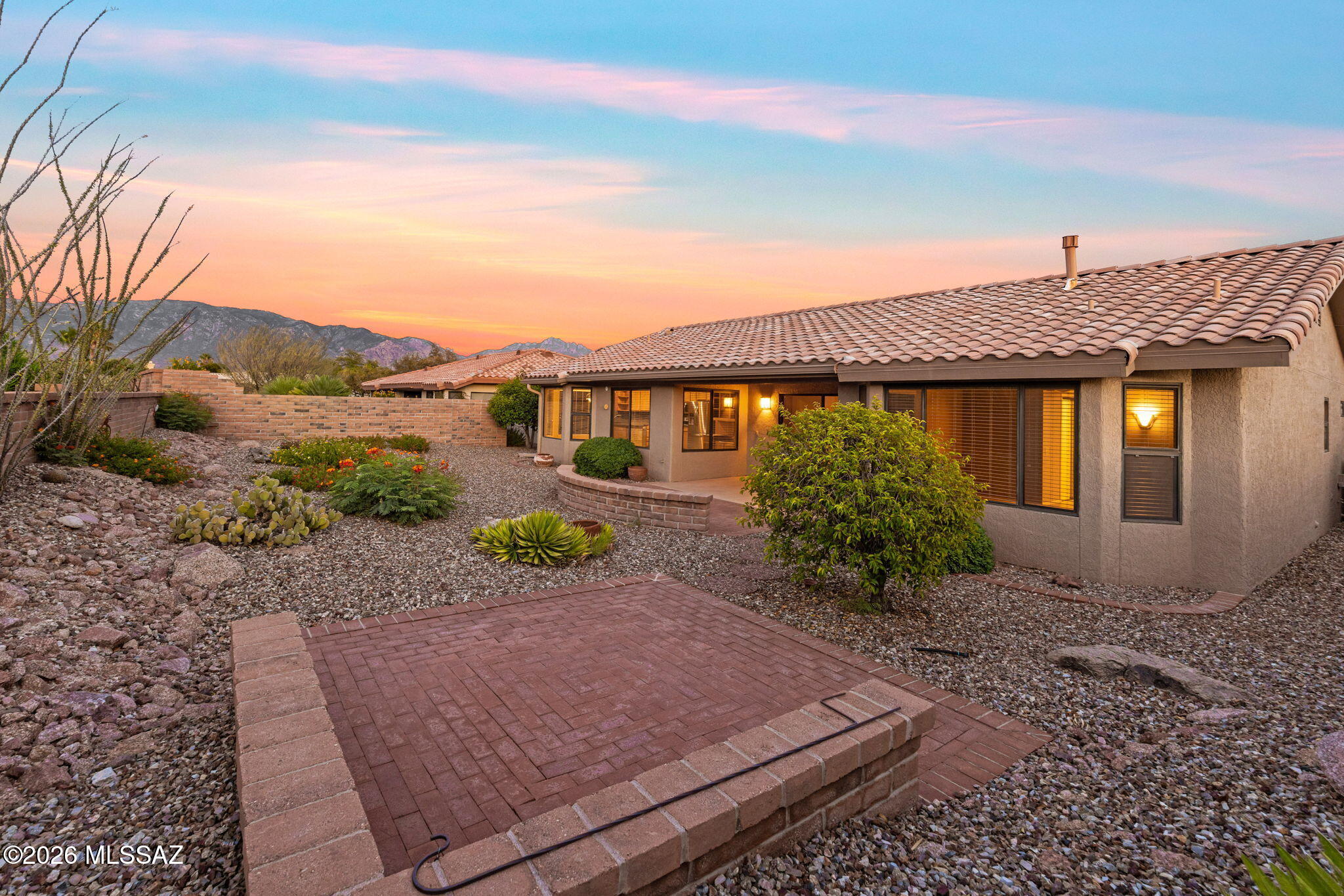 1029 East Rising Sun Drive Oro Valley, AZ 85755 - Photo 37 of 51 EXTENDED PAVER PATIO + MTN VIEWS