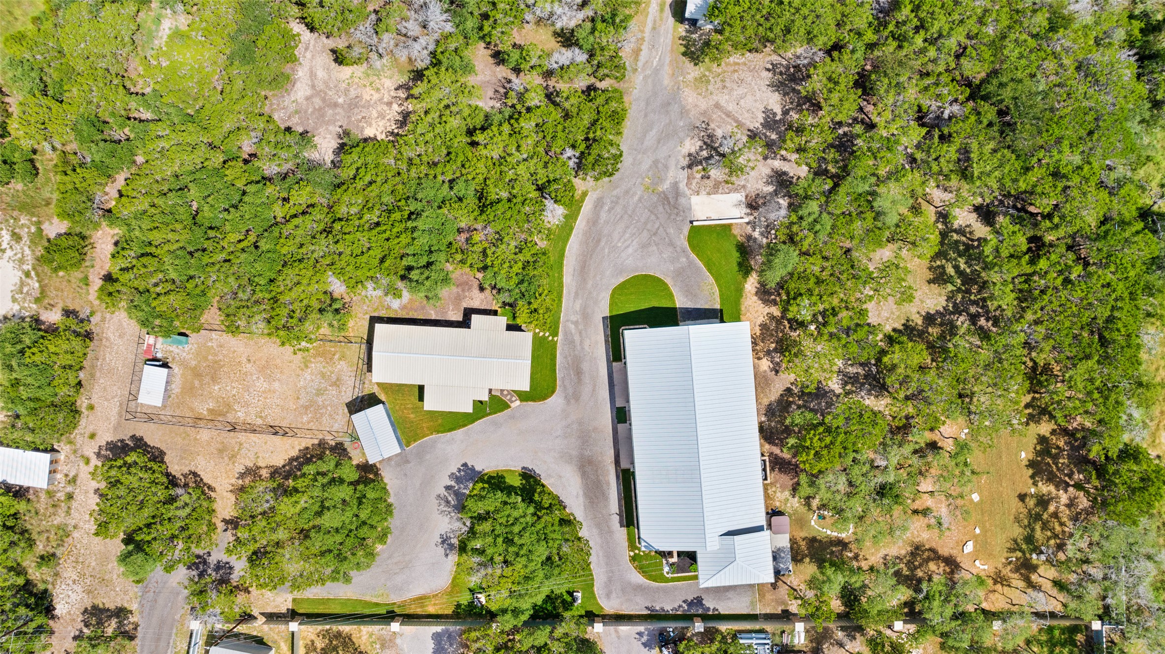 15303 Faubion Trail Leander, TX 78641 - Photo 37 of 39 an aerial view of a house with a yard and a garden