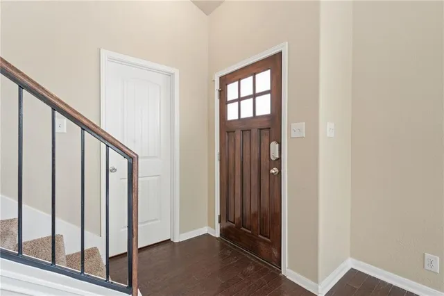 a view of front door