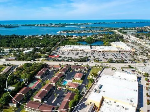 a view of city and ocean