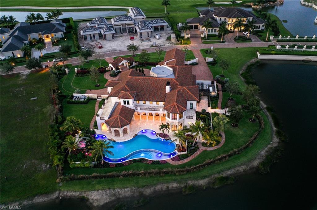 16622 Firenze Way Naples, FL 34110 - Photo 34 of 35 an aerial view of a house with yard swimming pool and outdoor seating