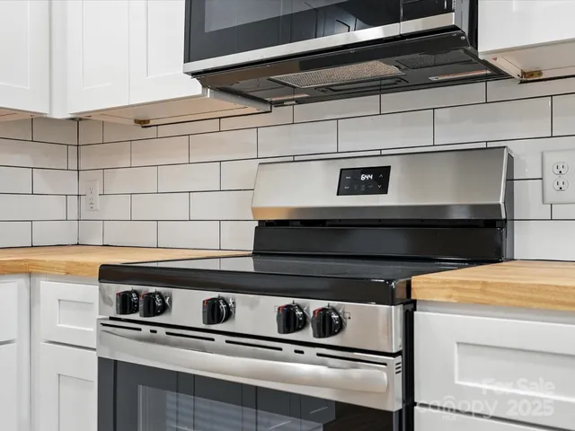 a close view of appliances