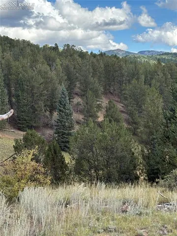 a view of a lake with mountain