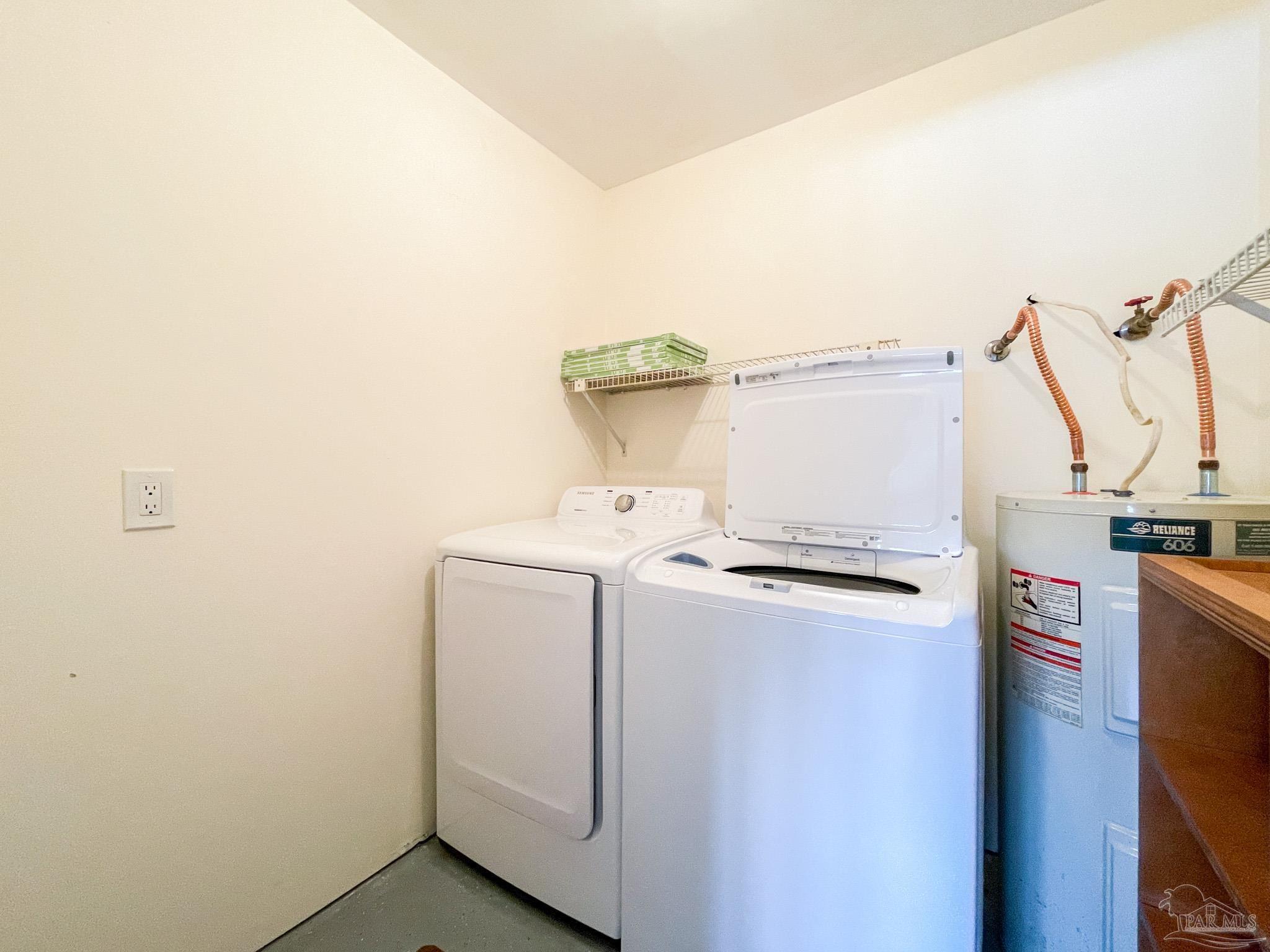 13948 River Road, Unit 3A Pensacola, FL 32507 - Photo 41 of 47 a utility room with dryer and washer