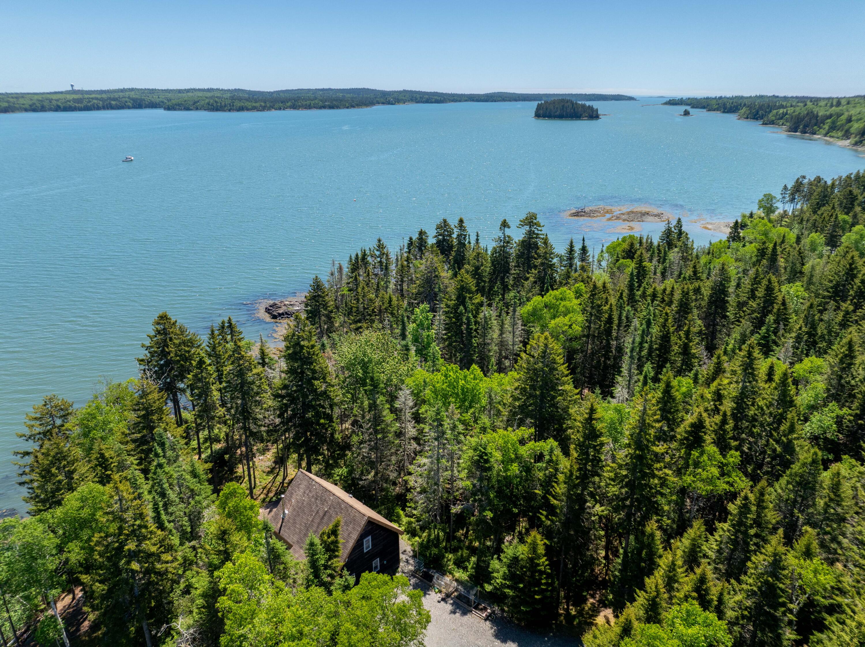 576 Duck Cove Road Roque Bluffs, ME 04654 - Photo 15 of 56 Outside drone - 576 Duck Cove Rd. Roque
