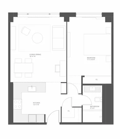 $2,800 | 3100 North Lake Shore Drive, Unit 1404, Chicago, IL 60657