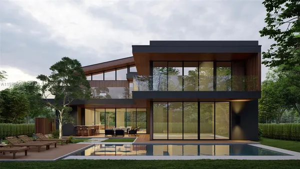 a view of a chairs and table in a patio