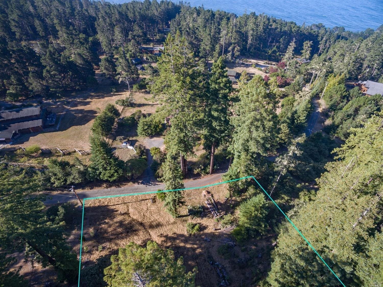 an aerial view of residential house with outdoor space