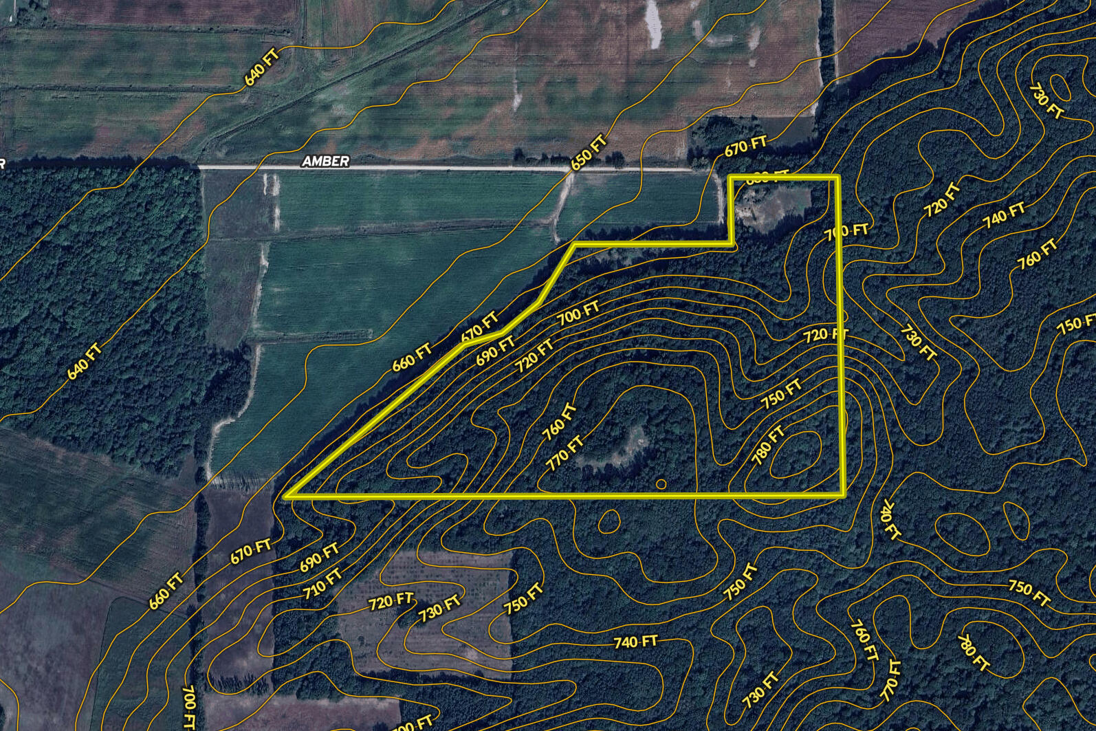 V/l V/l Amber Road Mears, MI 49436 - Photo 21 of 53 Amber Rd. Contour Lines