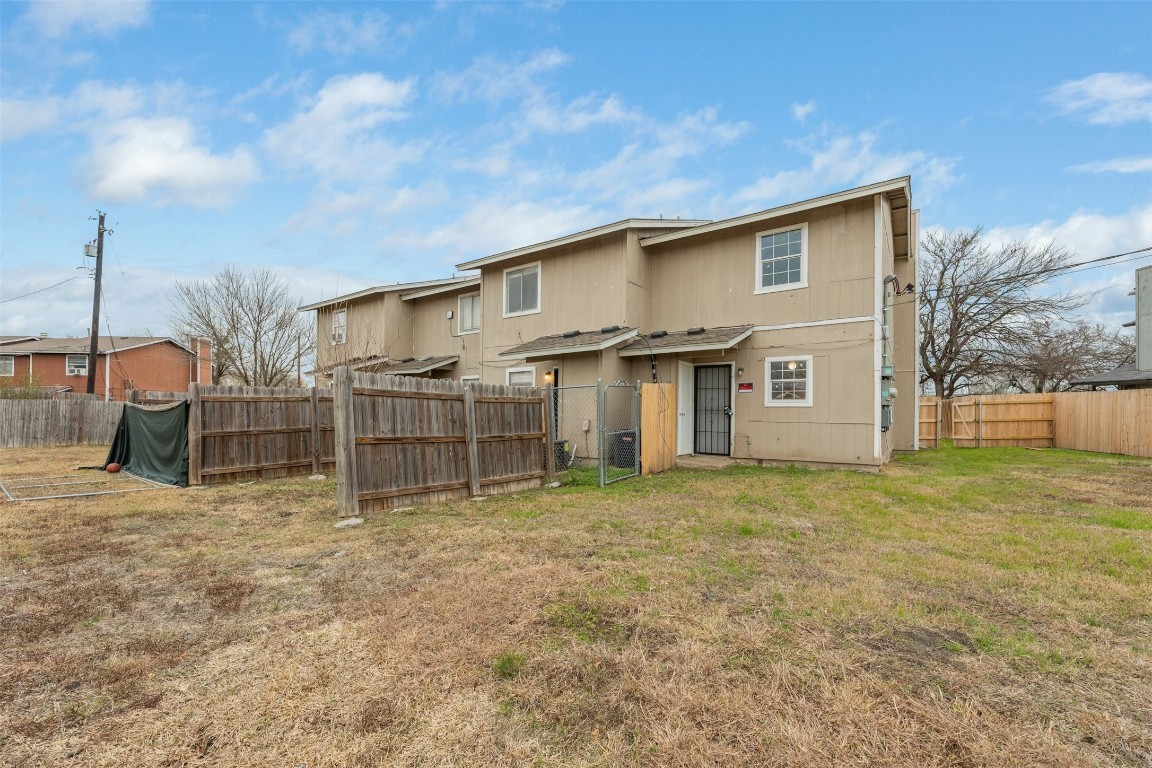 8412 Garcreek Circle Austin, TX 78724 - Photo 33 of 40 Each unit has a back door off the kitchen that opens onto the acreage behind the units.