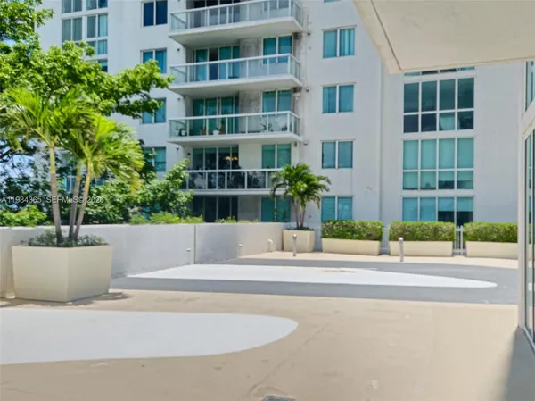 a view of a lake with outdoor space