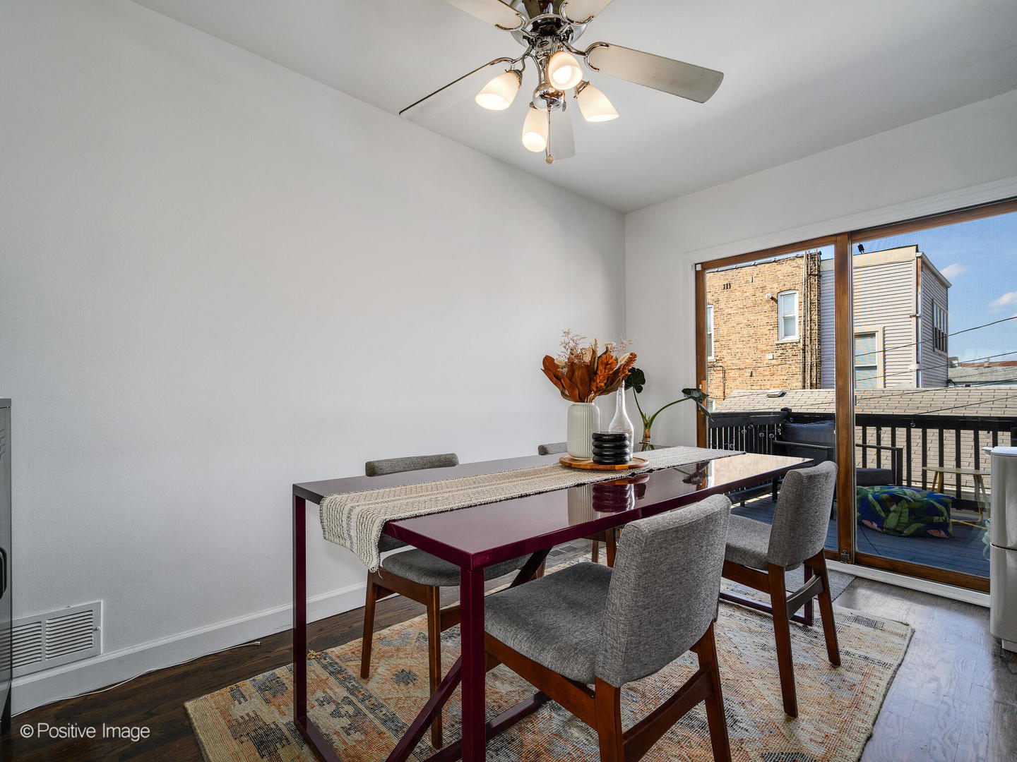 550 West 45th Street Chicago, IL 60609 - Photo 11 of 24 a view of a dining room with furniture window and wooden floor