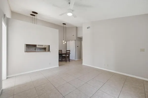 a view of an empty room