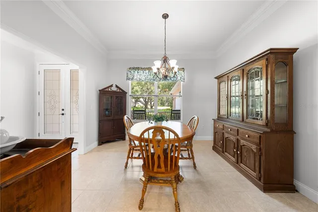 a view of a dining room and livingroom view