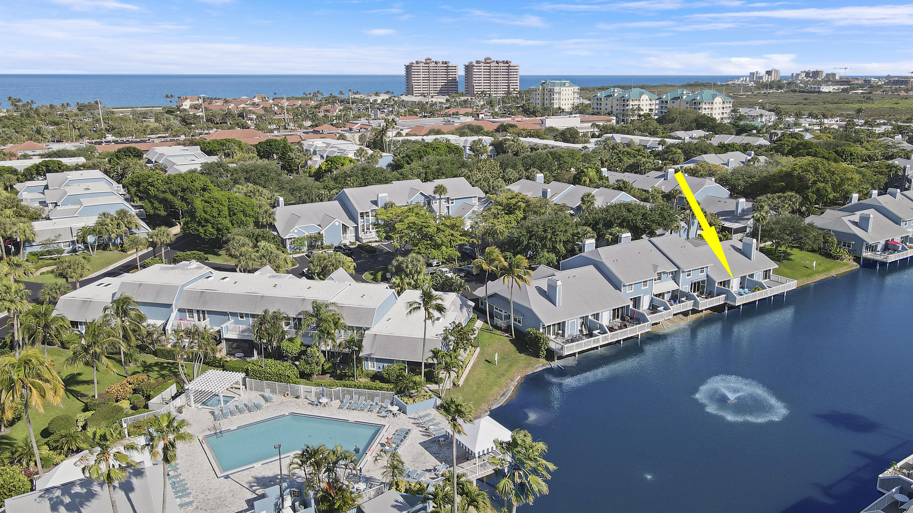 213 Ocean Dunes Circle Jupiter, FL 33477 - Photo 33 of 46 an aerial view of multiple house