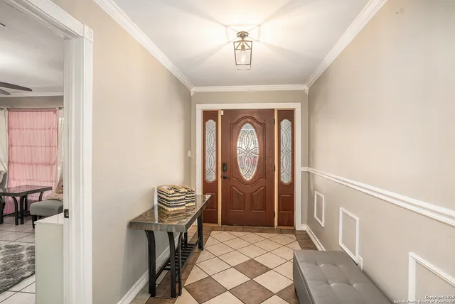 a view of entryway with livingroom and furniture