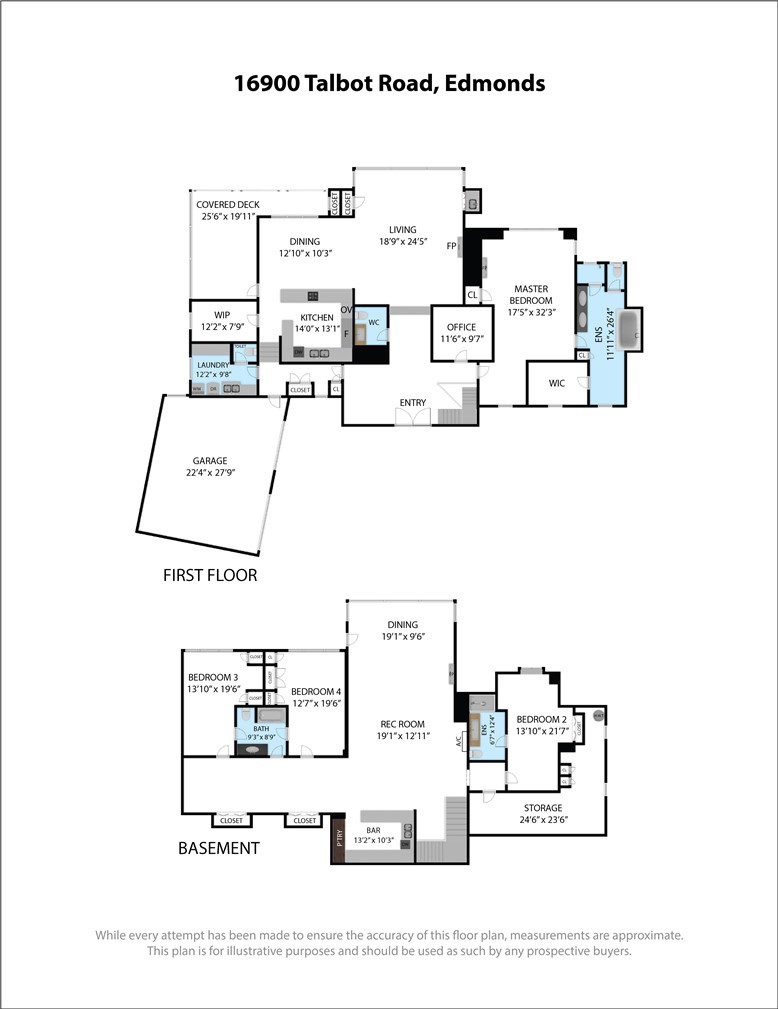 16900 Talbot Road Edmonds, WA 98026 - Photo 39 of 40 a picture of a floor plan