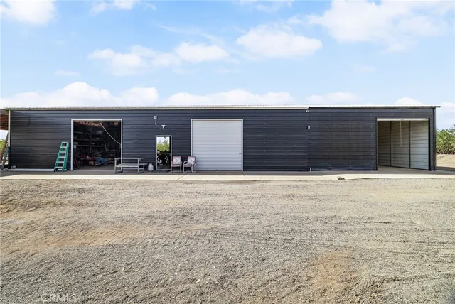 a view of a ocean with a outdoor space
