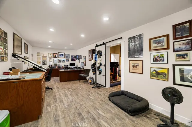 a view of swimming pool with outdoor space and seating area