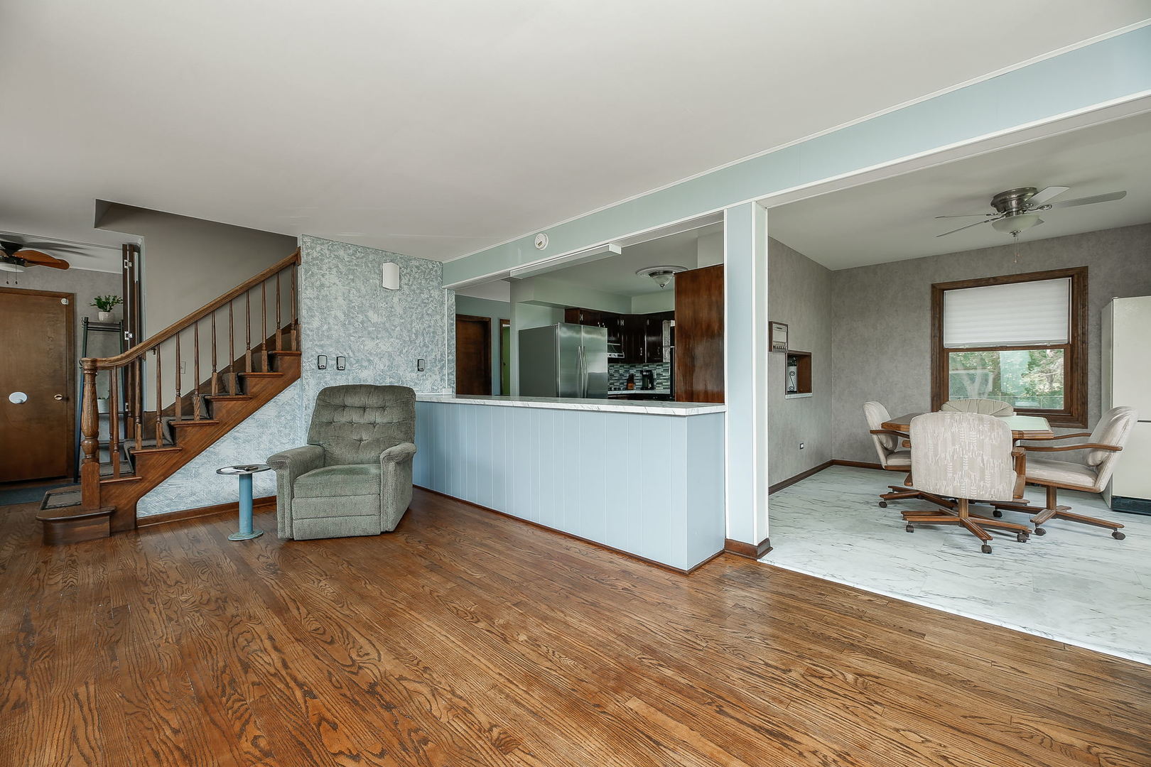 6N476 Thorn Road Hanover Park, IL 60133 - Photo 7 of 35 a living room with furniture and a wooden floor